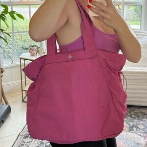 lululemon athletica Pink Shoulder Tote Bag